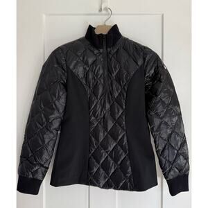 Snowman New York Puffer Jacket Size SMALL White Duck Down‎